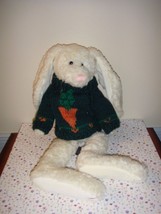 Boyds Bears Bunny Rabbit Wearing Green Sweater - £9.40 GBP