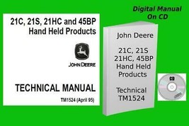 John Deere 21C  21S  21HC  45BP Hand Held Products Technical Manual TM1524 - £14.86 GBP+