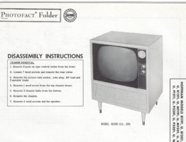 1957 HOFFMAN B1191 B3241 TELEVISION Tv Photofact MANUAL B1201 B1211 B325... - $10.88