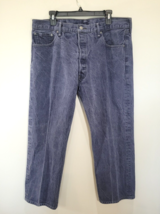 Vintage Levis 501 Black Denim Jeans 40 X 27.5 Button Fly - £17.81 GBP