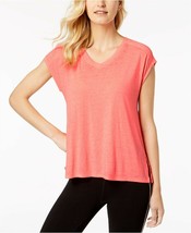 CALVIN KLEIN Womens T Shirt Top Gathered Back Pink Size Small $39 - NWT - £7.16 GBP