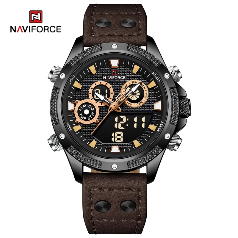   Military Watch For Men Analog Digital Waterproof Quartz Wristwatch Sport Male  - £35.97 GBP