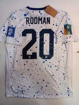 Trinity Rodman USA USWNT 2023 World Cup 4 Star White Home Mens Soccer Je... - £71.94 GBP