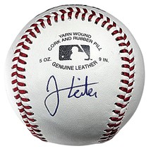 Jack Leiter Texas Rangers Signed Baseball Exact Photo Proof Autograph Ba... - £67.97 GBP