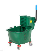 Industrial Lavex Janitorial Green 36 Quart Mop Bucket &amp; Wringer Combo + ... - £98.37 GBP