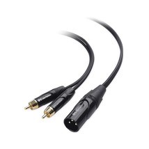 Cable Matters Dual RCA to XLR Stereo Audio Splitter Cable 6 ft / 1.8m (XLR to Du - £17.24 GBP