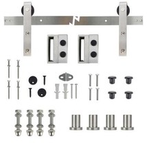 Everbilt 72 in. Stainless Steel Strap Sliding Barn Door Track and Hardwa... - $227.70