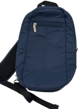 Travelon Sling Crossbody Backpack Bag Navy Blue Anti Theft RFID Travel N... - $36.60