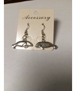 Manatee, double sided, pewter charm, silver plated hooks  MER1 - $12.00