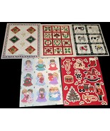 Vintage Sticker Lot Xmas 5 Sheets  Gibson Hallmark, American Greetings  - $20.35 CAD