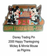 2000 Thanksgiving Pilgrim Mickey Minnie Mouse Disney Trading Pin 3109 - £15.62 GBP
