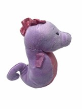 Baby Ganz Lavender Shiny Pink and Purple Coastal Sea Horse Rattle Lovey  nwt - £7.80 GBP