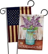 Welcome Lilacs Home Sweet Home Jar - Impressions Decorative USA Vintage - Appliq - £24.66 GBP