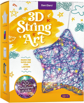 3D String Art Kit for Kids - Makes a Light-Up Star Lantern with 20 Multi-Colored - £10.85 GBP