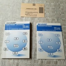 Vintage SHARP YO-210 Electronic Organizer Manuals Warranty Cards only - $12.59