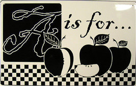 A is for... Apple Fruit Orchard Healthy Home Kitchen Metal Sign - $20.00