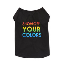 YOULY The Proudest Rainbow Show Off Your Colors Dog T-Shirt, X-Small - £11.07 GBP