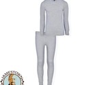 Athletic Works Gray Boys Thermal Underwear Set 2-Piece New Medium  - £7.89 GBP