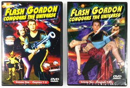 Flash Gordon Conquers the Universe Vol. 1 &amp; 2 (2 DVD&#39;s, 1940) *Like New &amp; New ! - £10.87 GBP