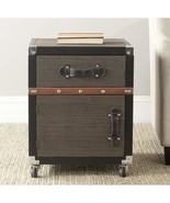 NauticalMart Safavieh Home Collection Joel Black, Brown &amp; Silver Rolling... - €610,69 EUR