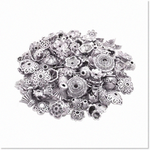 Deluxe Bali Style Jewelry Making Metal Bead Caps - 160-210pcs, 100g - Ex... - $21.77