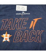 Houston Astros Shirt Men M Blue Majestic MLB World Series Take it Back G... - £8.49 GBP