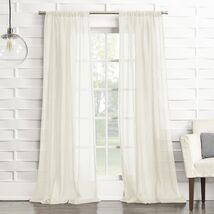 No. 918 Tayla Crushed Texture Semi-Sheer Rod Pocket Curtain Panel 50x108 Cream - €11,19 EUR