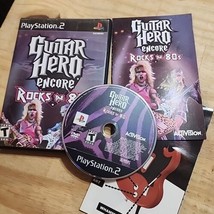Guitar Hero Encore Rocks The 80&#39;s PS2 Playstation Game Complete  - £9.63 GBP