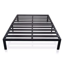 King Metal Platform Bed Frame with Heavy Duty Slats - £283.99 GBP