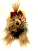 Gund Yorkshire Terrier Dog Plush 3073 Tags 2001 HTF Gift Realistic Brown... - $22.41