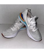 Nike Epic React Flyknit 2 BQ8927-104 Women&#39;s Running Shoes Sz 6 White Hy... - £47.18 GBP