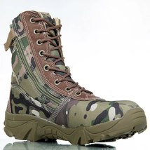 Male Camouflage Army Boots, Special Forces Tactical Boots, Field High Top Desert - £58.94 GBP