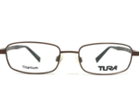 Tura Eyeglasses Frames T124 BRN Brown Rectangular Full Rim 53-18-145 - £36.76 GBP