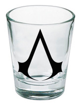 Assassins Creed Game Assassins Crest Logo Clear Shot Glass NEW UNUSED - £4.59 GBP