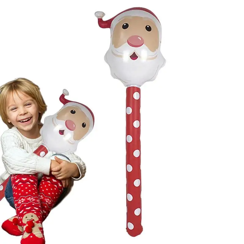 Inflatables Toys Santa Stick Santa Inflatable Hammer Toys Portable Inflatable - £9.75 GBP