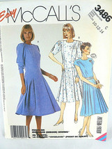 McCall&#39;s 3486 Miss Dress Size Medium 10 12 14  Uncut Serger focus - £4.40 GBP