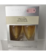 Bath &amp; Body Works Slatkin &amp; Co VANILLA COCONUT Wallflower Bulb Refills 2... - $22.76