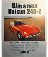 DATSUN 240-Z Product of Nissan-Perfect Datsun-1971 VTG Print Ad!! - $11.71