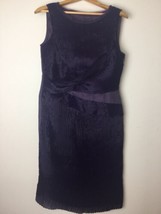 Alberta Ferretti Purple Silk Dress Size 10 Beautiful wedding  - £55.56 GBP