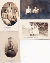 (4) Mayberry &amp; Blankenfeld Family of Nebraska RPPC Photo Postcards - £54.28 GBP