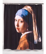 Girl with the Pearl Earring, Carnation Home Fashions Fabric Shower Curtain - £20.39 GBP