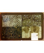 Zambia II Patch Safari Cheetah Leopard Hand Made Carved Rug Mat - $373.91 MXN