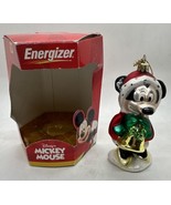 Energizer Disney MINNIE MOUSE European Style Glass Christmas Ornament 2000 - $187.97 MXN