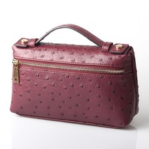 Alirattan Women New Trendy Makeup Handbag 2022 Fashion Ostrich Pattern Ladies Pa - £41.16 GBP