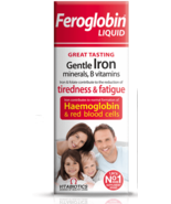 Feroglobin liquid Vitamin B12 Gentle Iron 250ml fatigue -  Vitabiotics  - $287.94 MXN