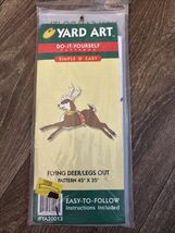 1998 Yard Art DIY Wood Pattern Flying Reindeer Christmas Holiday - $8.99