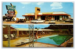 Poolside Jolly&#39;s Motel Dual View Cave City Kentucky KY UNP Chrome Postcard V3 - £3.06 GBP