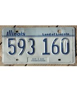 1983 Illinois License Plate-593 160-White/Blue-Land of Lincoln-Classic,R... - $9.49
