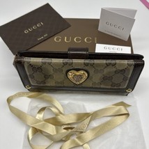 Authentic Gucci wallet with heart crest. With Box, Cards, Dust bag - ₹12,526.92 INR