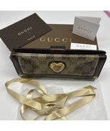 Authentic Gucci wallet with heart crest. With Box, Cards, Dust bag - $250.00